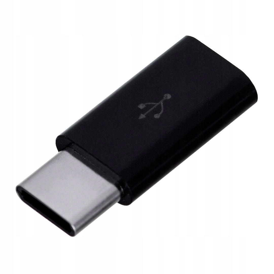 Adapter Savio AK-31/B (Micro Usb F Usb typu C M; kolor czarny)