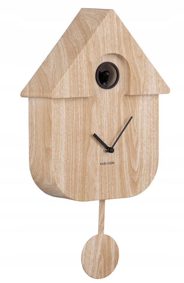 Hnědý Klasický Moderní Hodinový Stroj S Kukačkou A Kyvadlem Karlsson KA5964WD