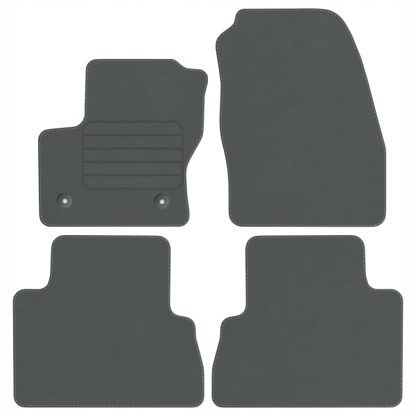 Ford C-max 15-19 Fl velurové koberce Comfort Šedé