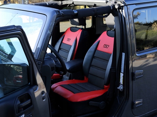 Maty skórzane GT Komplet przód szare Ford Model GT