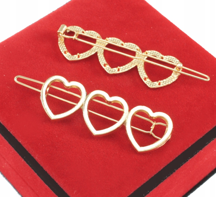 

Spinka Do Włosów Złota Metalowa Serca