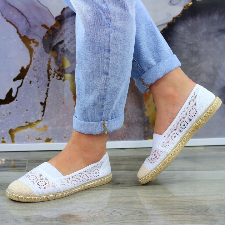Buty TENISÓWKI KORONKOWE Balerinki GUMKA Marka inna