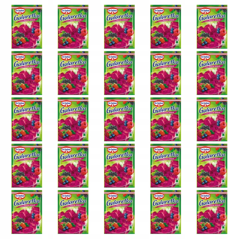 Dr. Oetker Želé s příchutí lesních plodů 72 g X25