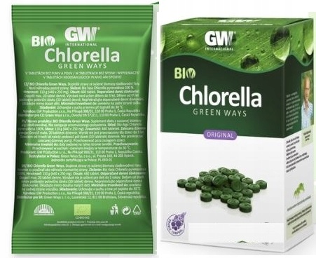 Zielonki Bio Chlorella Pyrenoidosa Green Ways tablet 1320 szt. 330g