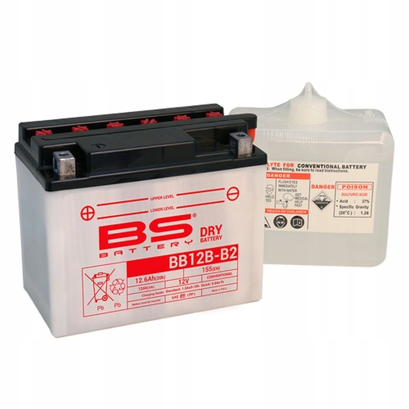 Bs Batéria BB12B-B2 (YB12B-B2) 12V 12AH 160X80X160 Obs Lužný Elektroly
