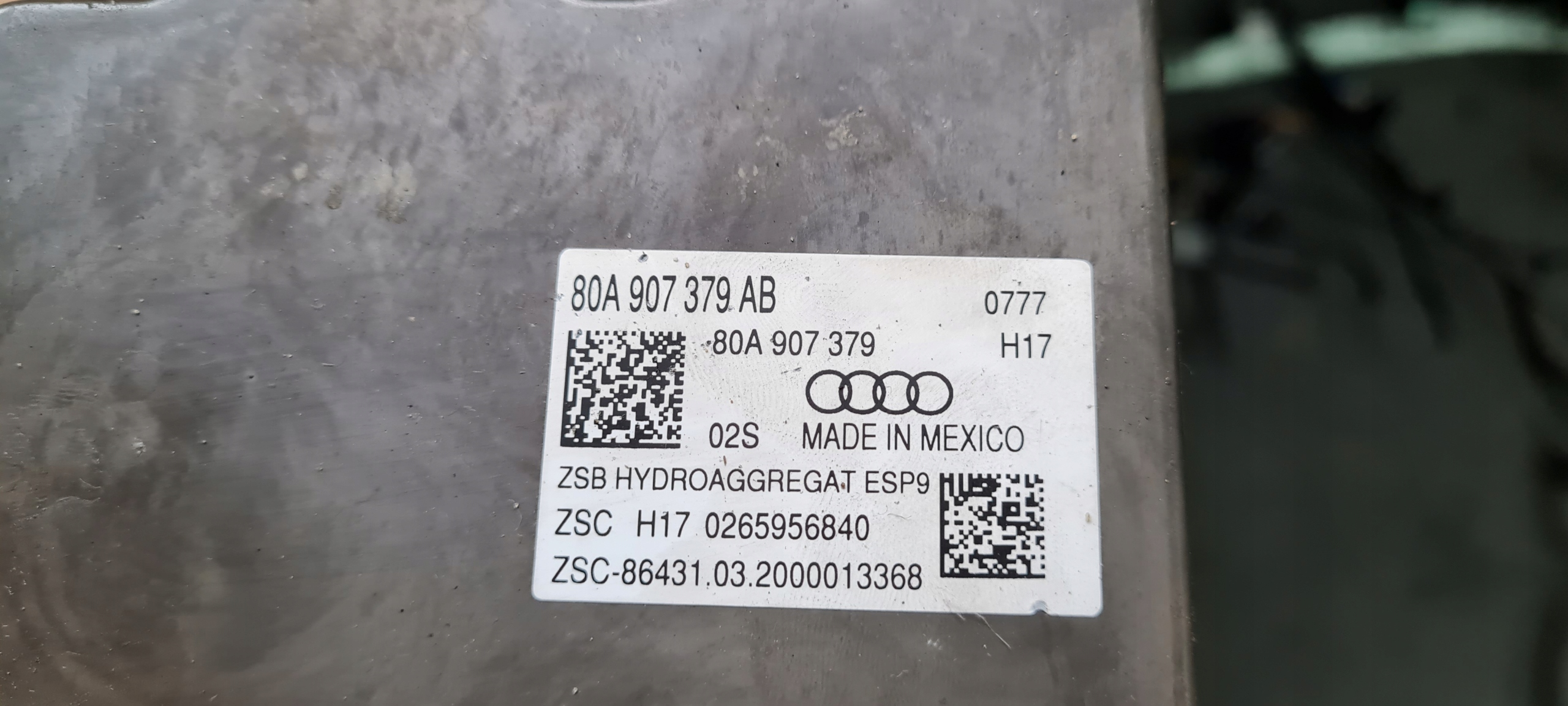 Q5 80A SQ5 brake booster ABS control unit 80A614517AB 80A907379AB