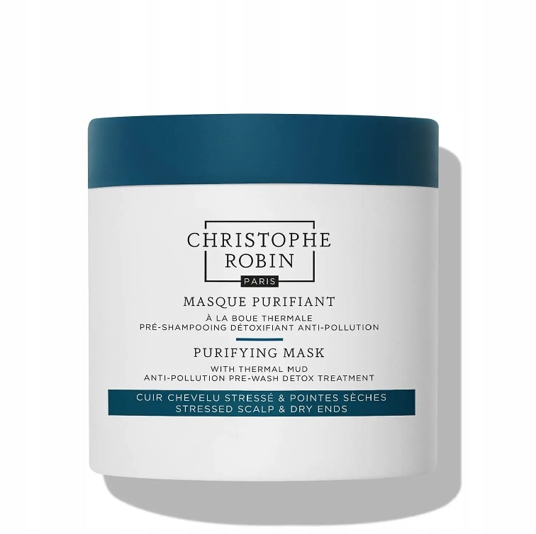 Christophe Robin Detoxikační maska před mytím vlasů s jílem, 250 ml