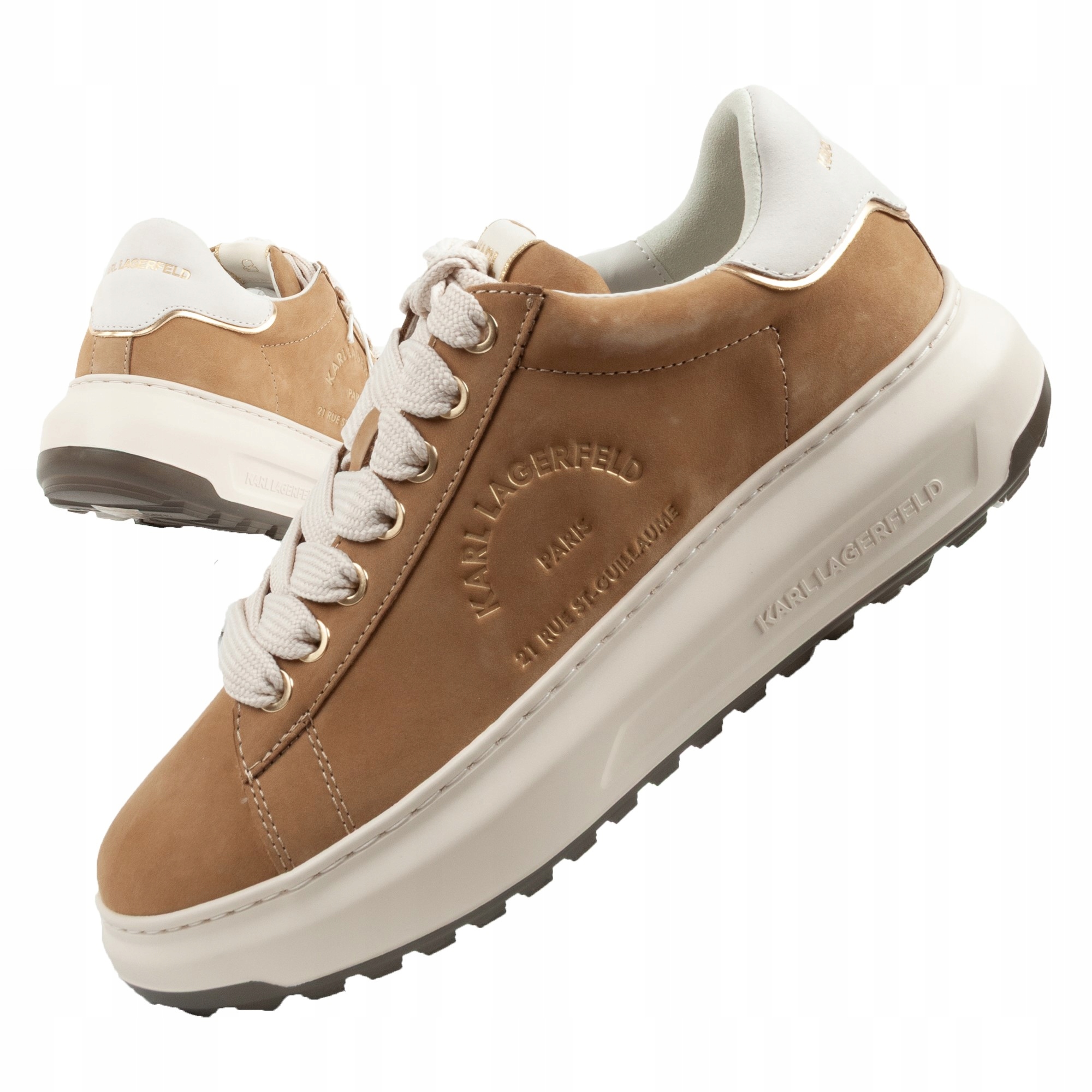 Pánské tenisky Karl Lagerfeld Maison Karl Lace, velikost vel., přírodní kůže