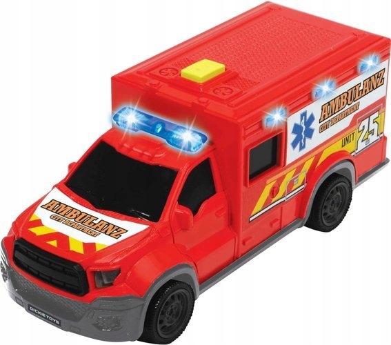 KARETKA POGOTOWIA AMBULANS NOSZE ŚWIATŁO DŹWIĘK Wiek dziecka 3 lata +