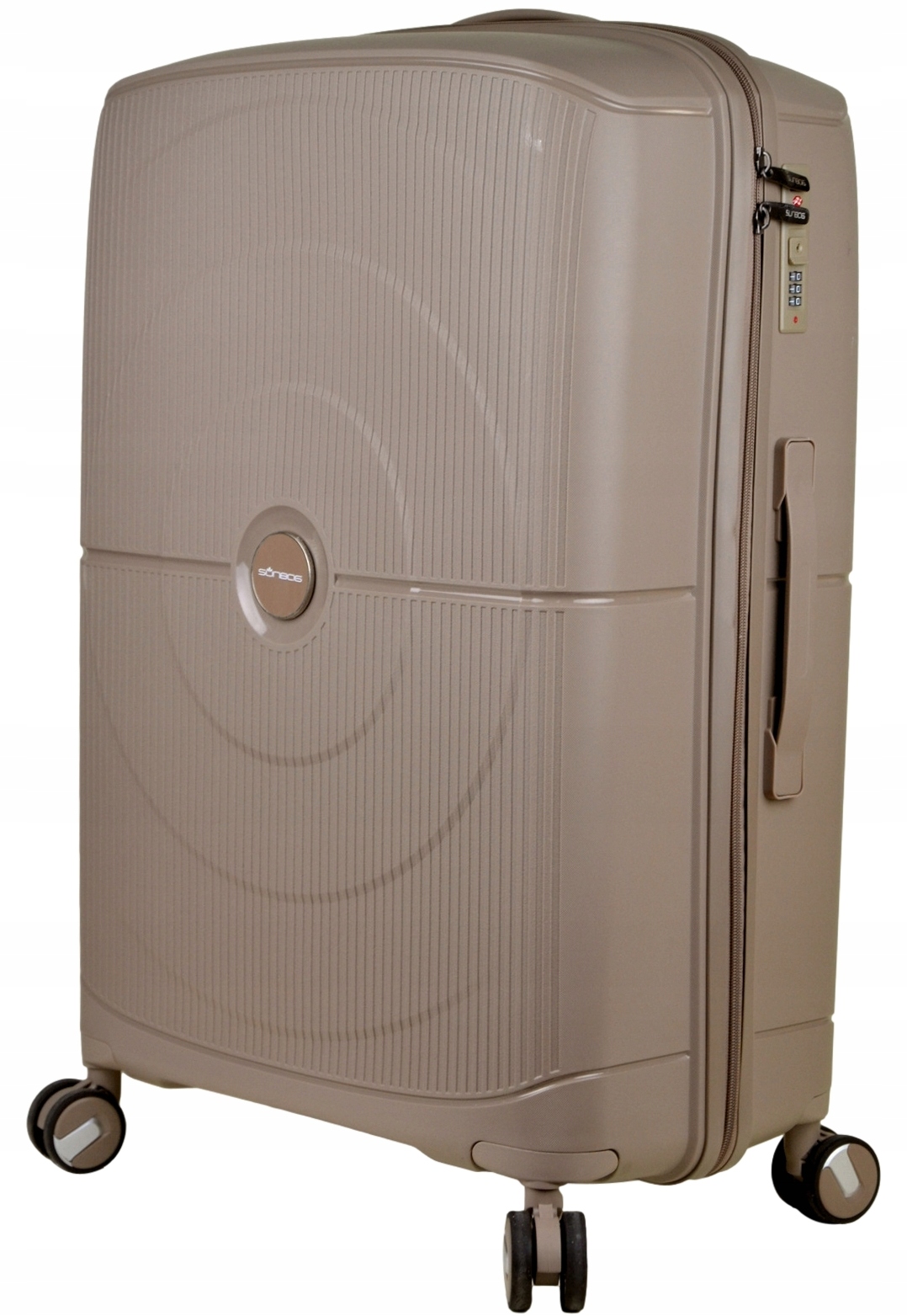 Duża walizka na kółkach z polipropylenu firmy SunBag model Core 75