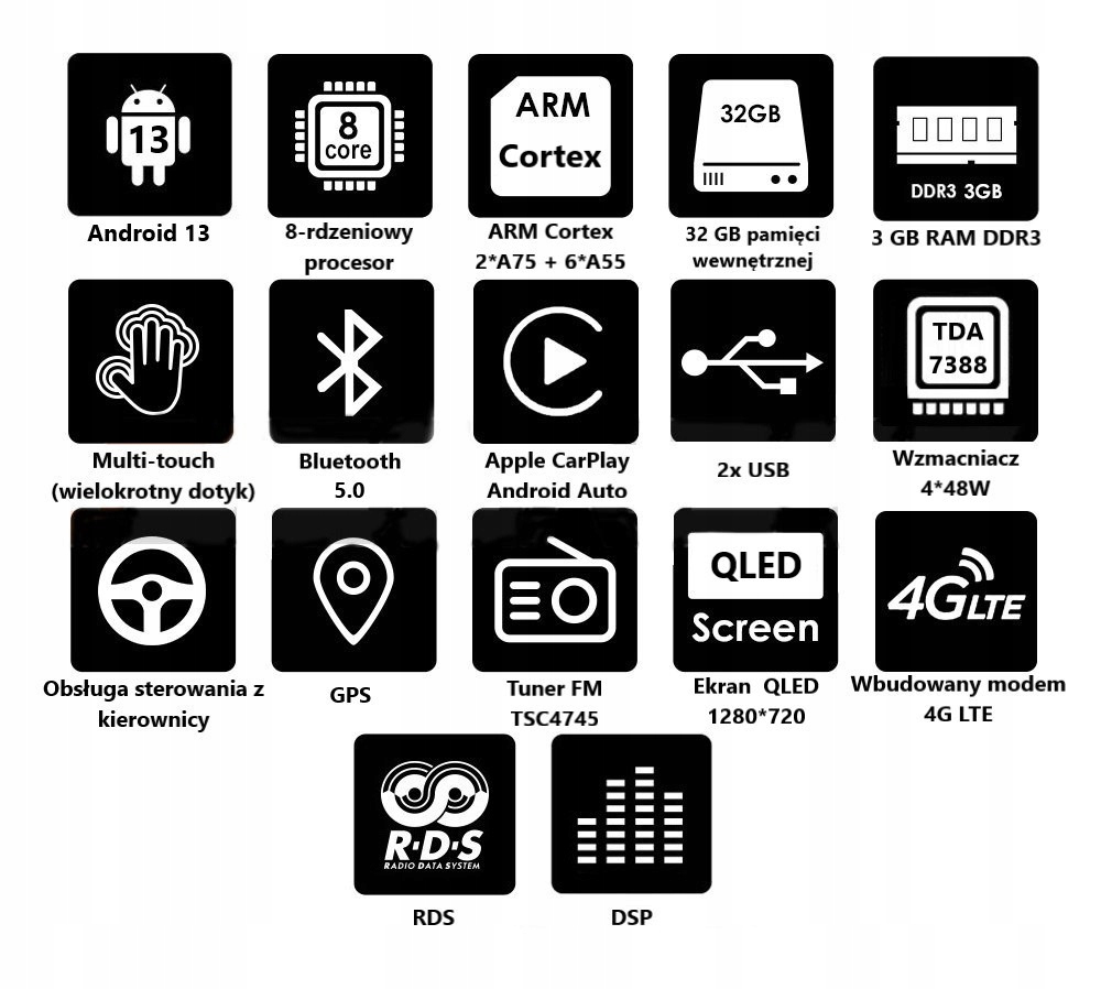 RADIO ANDROID VW GOLF V 5 VI 6 PASSAT B6 B7 CC POLO V TIGUAN I TOURAN I EOS Marka Marsdev
