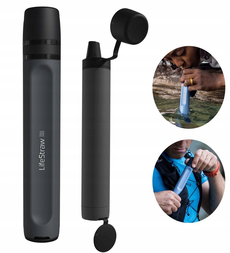 LifeStraw Filtr Uzdatniający Do Wody Peak Personal Mountain Szary Słomkowy