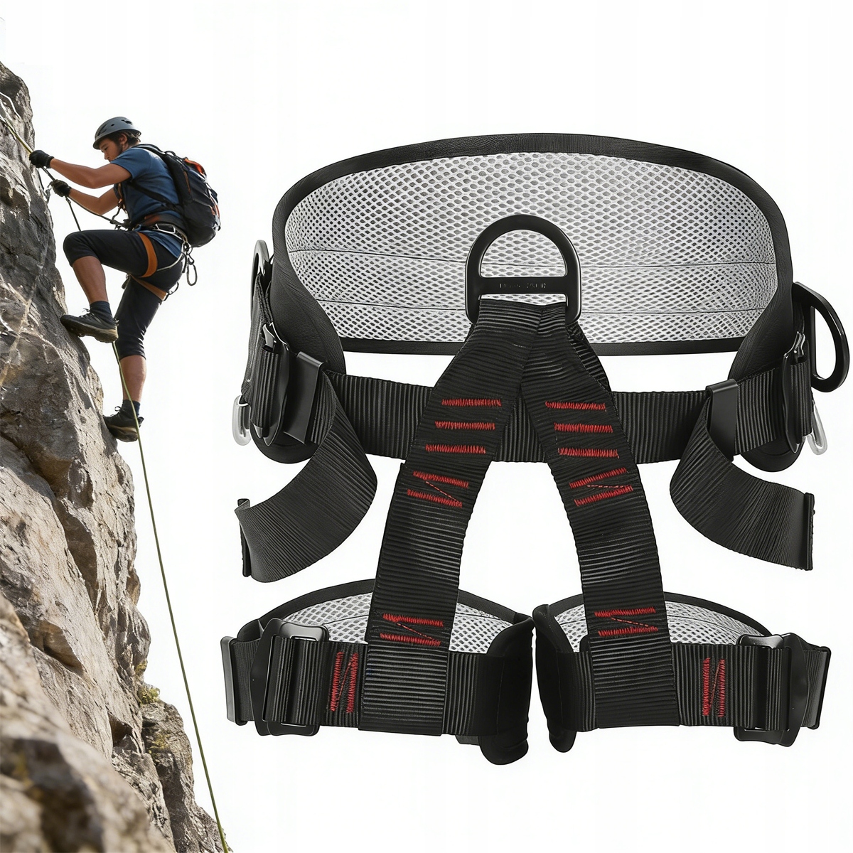 РЕМЕНЬ БЕЗОПАСНОСТИ ДЛЯ СКАЛОЛАЗАНИЯ, ОБОРУДОВАНИЕ ДЛЯ СКАЛОЛАЗАНИЯ НА ДЕРЕВЬЯХ