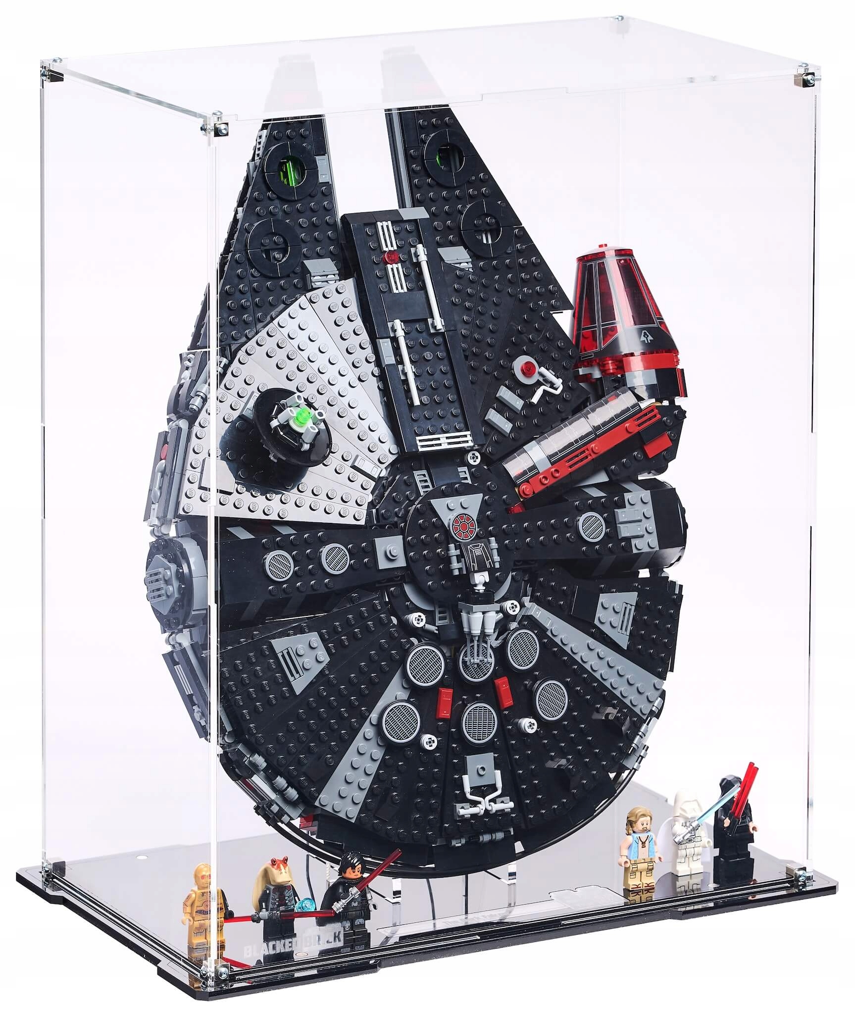 Stojaca vitrína Blacked Brick pre Lego 75389 Star Wars Sokol Millennium