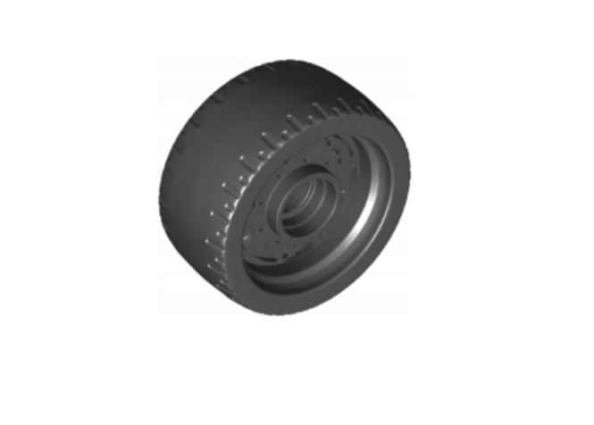 

Lego Koło 24x12 Czarny Black 72206c01 Nowy