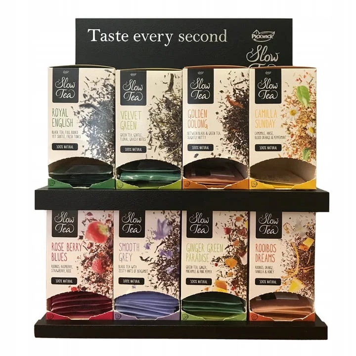 Levně Prezentér pro vystavení čaje Slow Tea HoReCa (černý) sada čajů