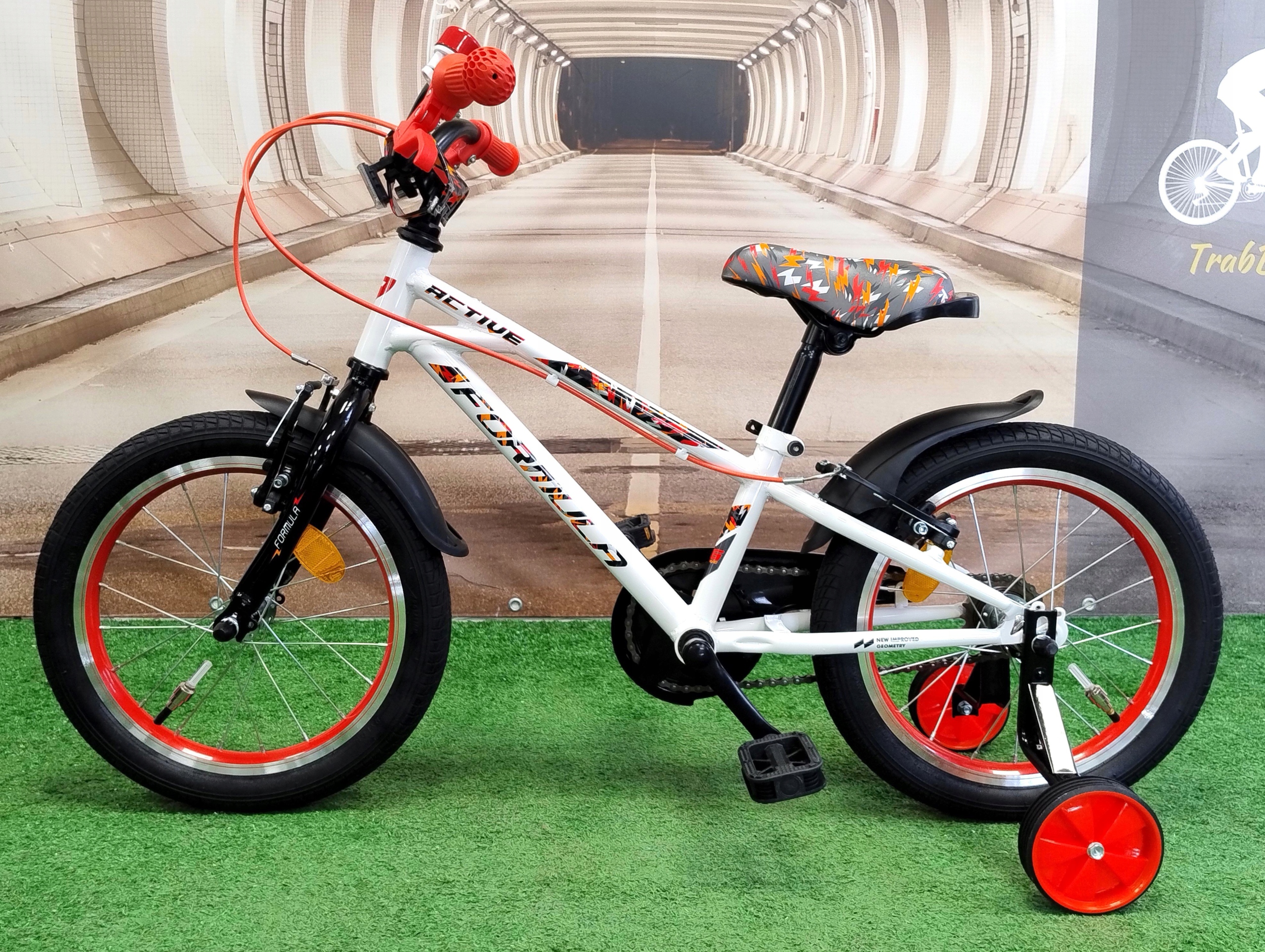 Rower dziecięcy dla chłopca 16" 3 lata+| Boczne Kółka, Błotniki, Dzwonek