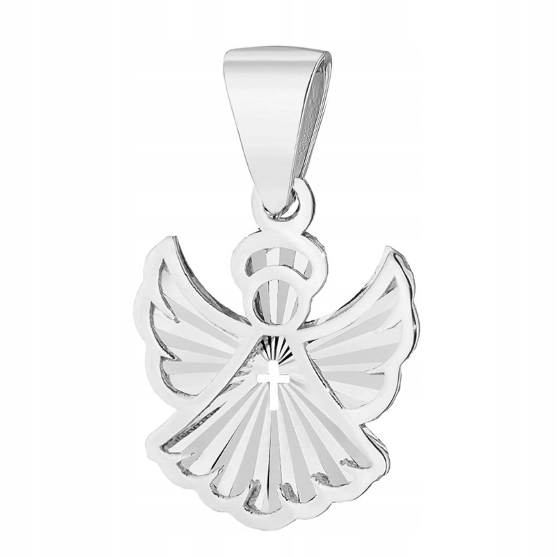 Zlatý Přívěsek Přívěsek pr. 585 Diamantový andílek s křížkem 14k