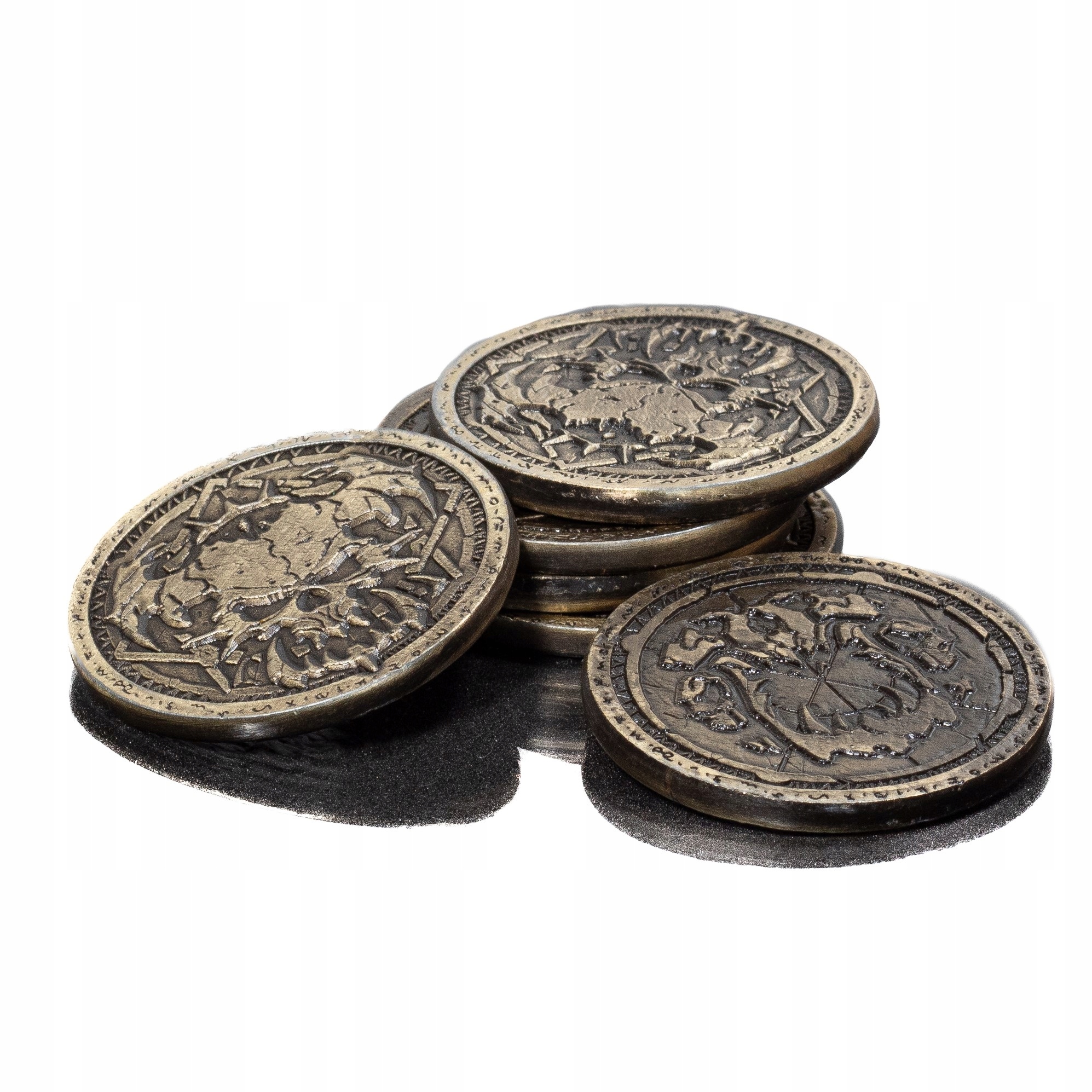 ZESTAW 24 POTWORNYCH METALOWYCH MONET LARP Producent RGFK