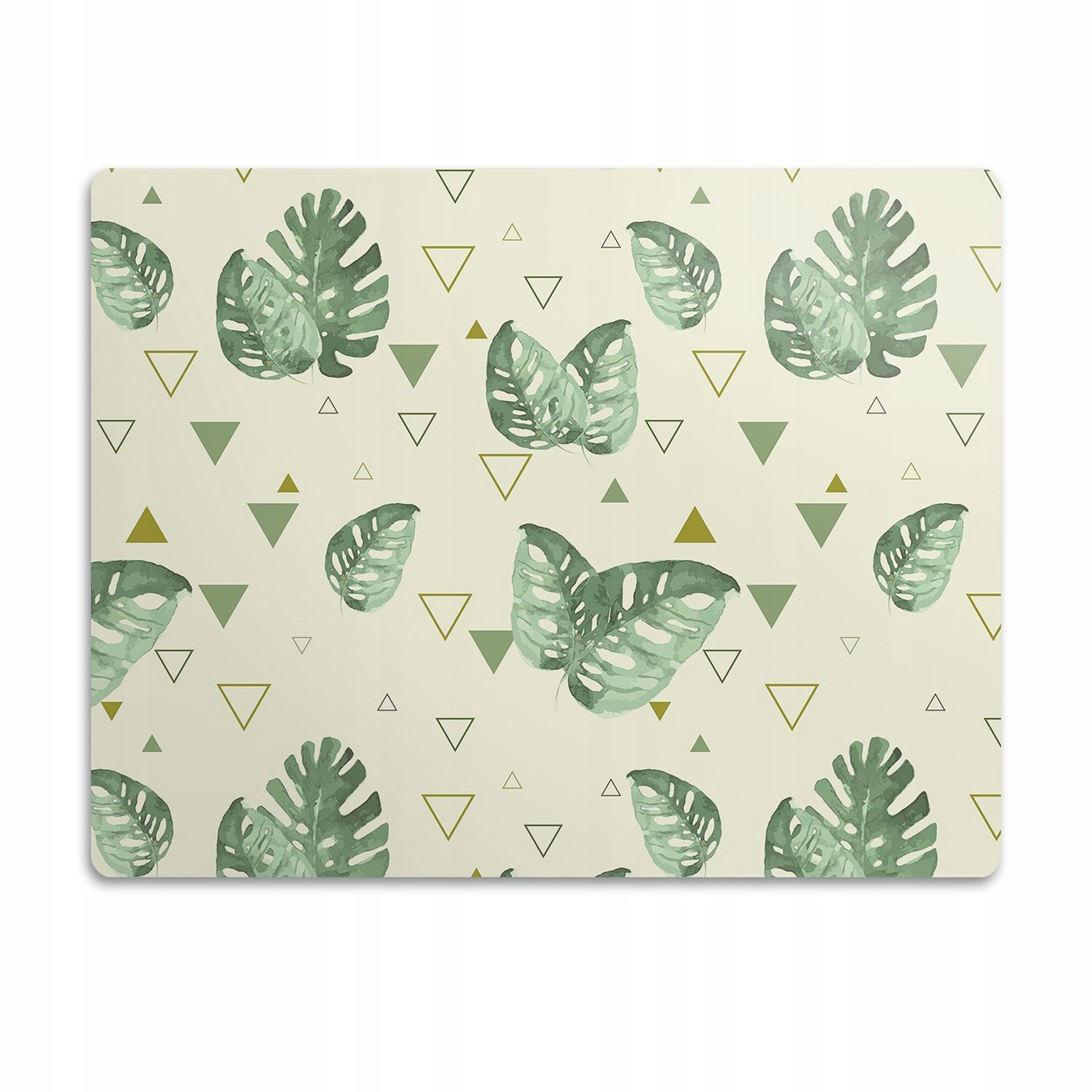 Levně Voděodolná podložka pod misku Trojúhelníky monstery 60x40