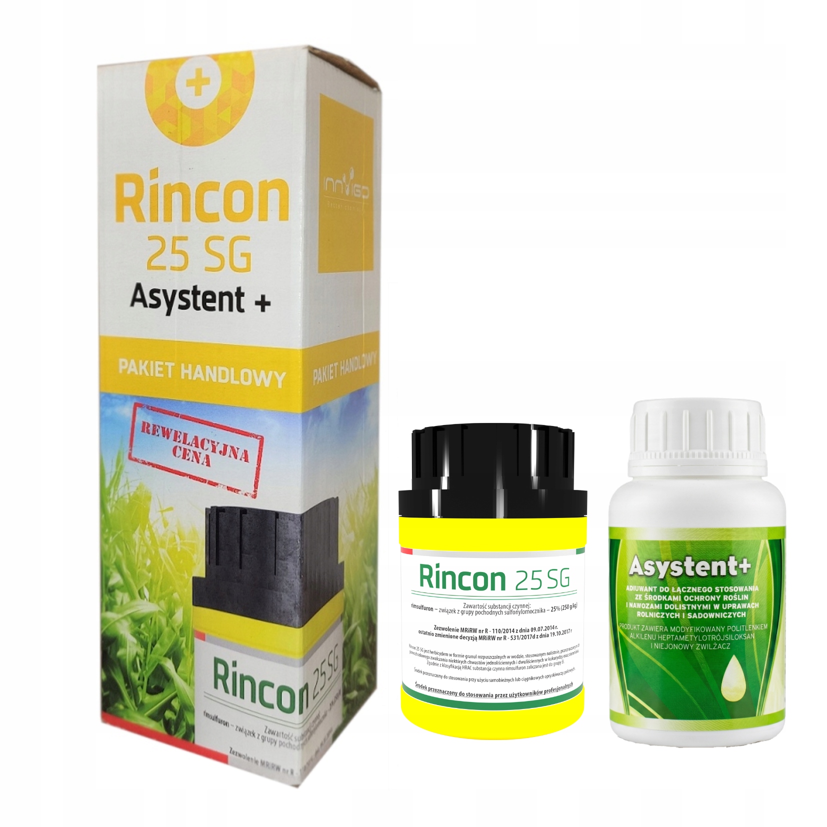 Rincon 25 Sg 60g Asystent 100ml Herbicyd Na Chwasty Perz Innvigo