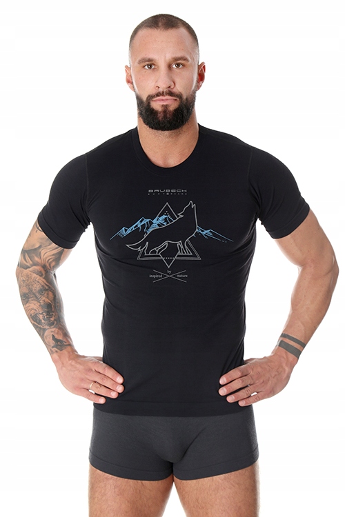 Koszulka do turystyki BRUBECK OUTDOOR WOOL PRO Rękaw krótki rękaw