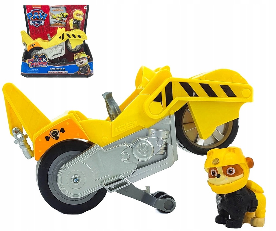 

Psi Patrol Rubble Figurka I Motocykl Moto Pups