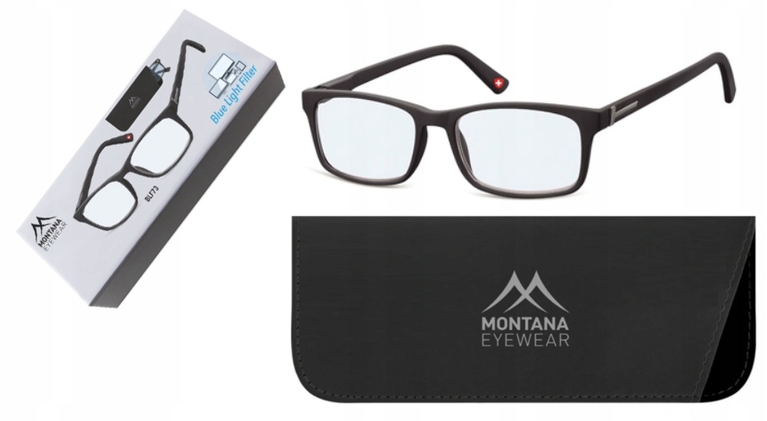 

Okulary korekcyjne plusy do czytania etui Montana