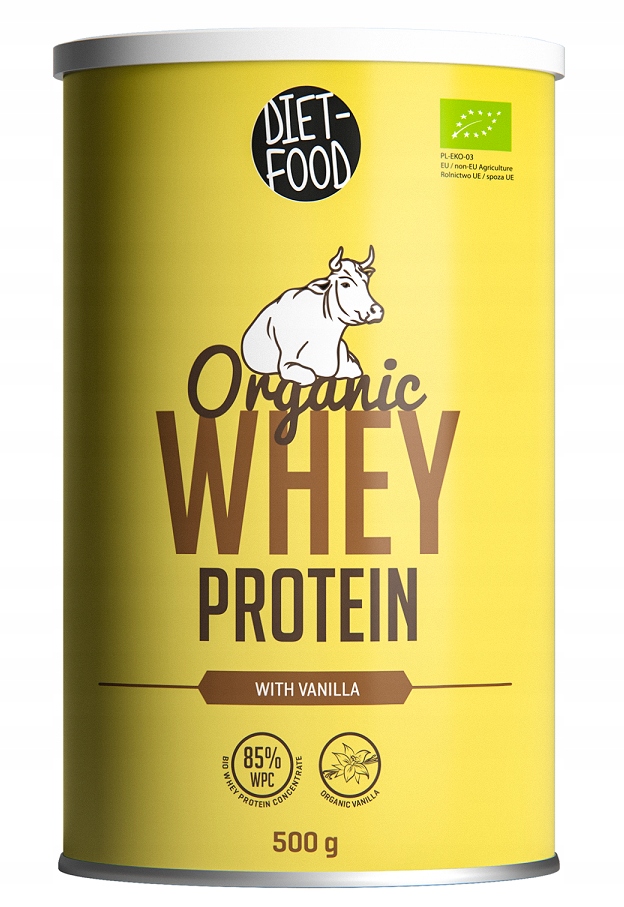 Syrovátkový Protein S Vanilkovou Příchutí (koncentrát Wpc 85) Bio 500 g...