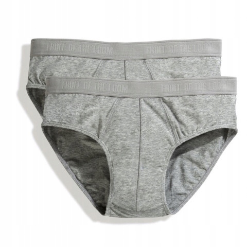 

Slipki męs Classic 2-pack FruitLoom Grey MarlXXL