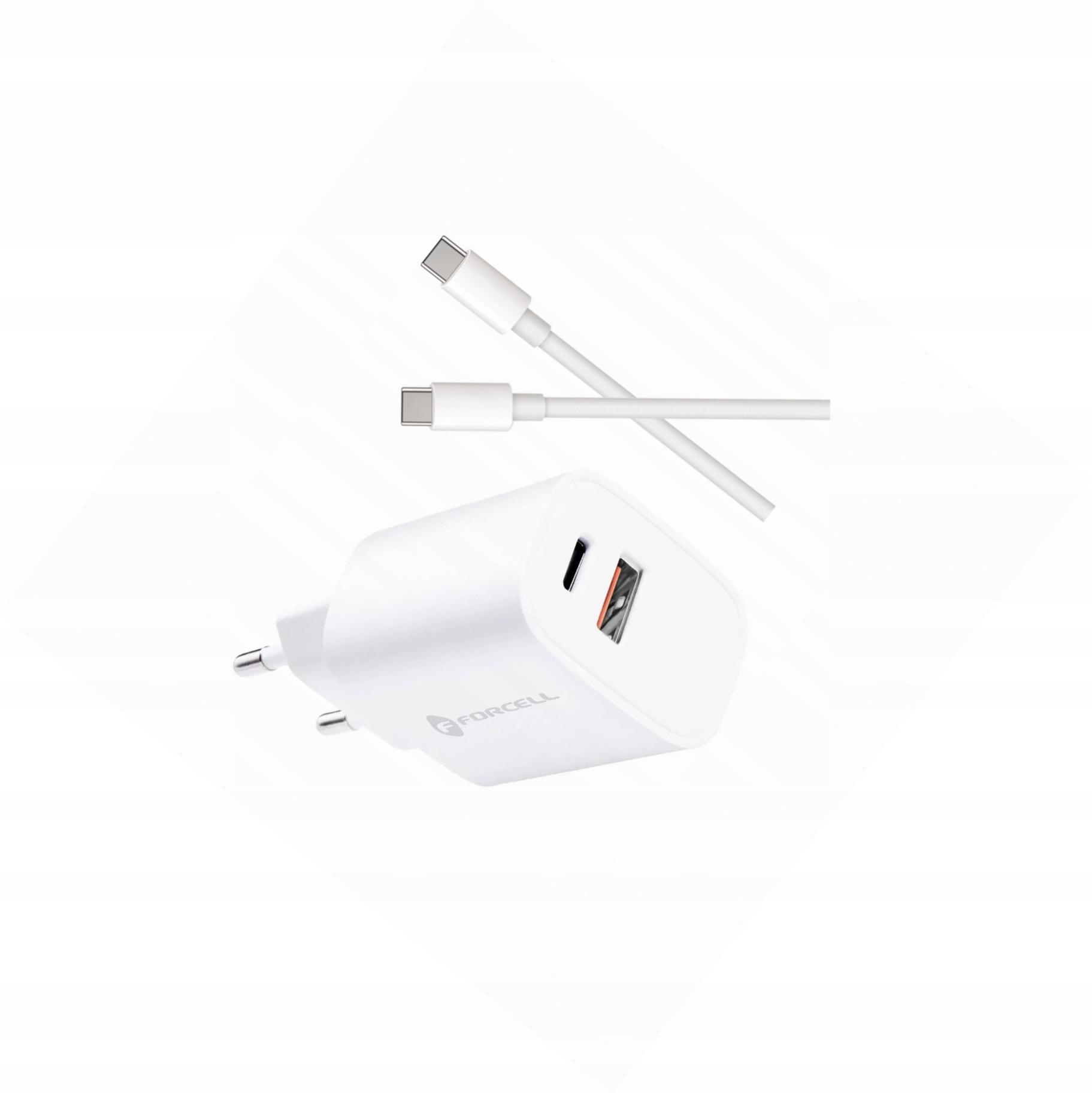 Szybka ładowarka 30W 2 wejścia z kablem Usb-c do Samsung Galaxy S25