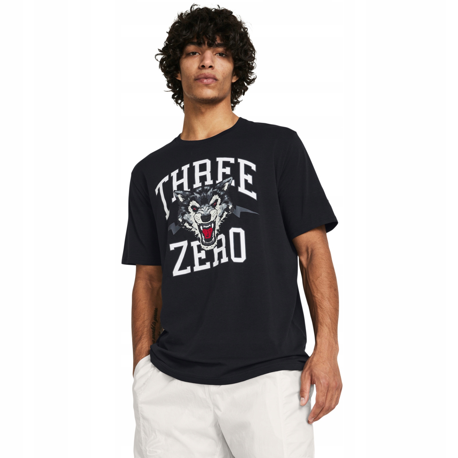 Pánské triko Under Armour Curry Young Wolf Tee-BLK