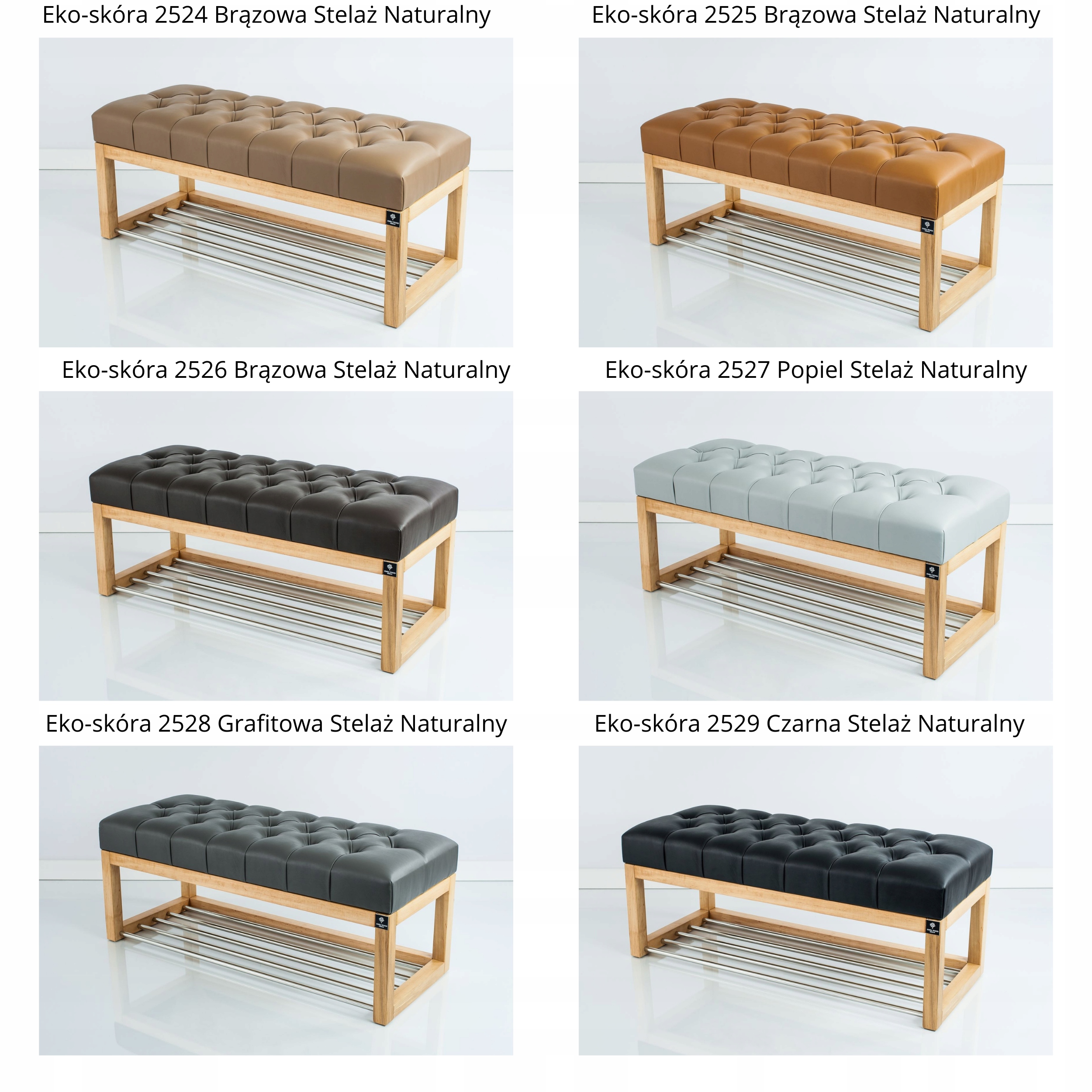 55 Producent Ławka Pikowana Kolory EMRA WOOD LPP-4 Wysokość mebla 45 cm