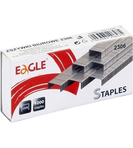 

Zszywki Eagle 23/6 zszywają do 30 kartek