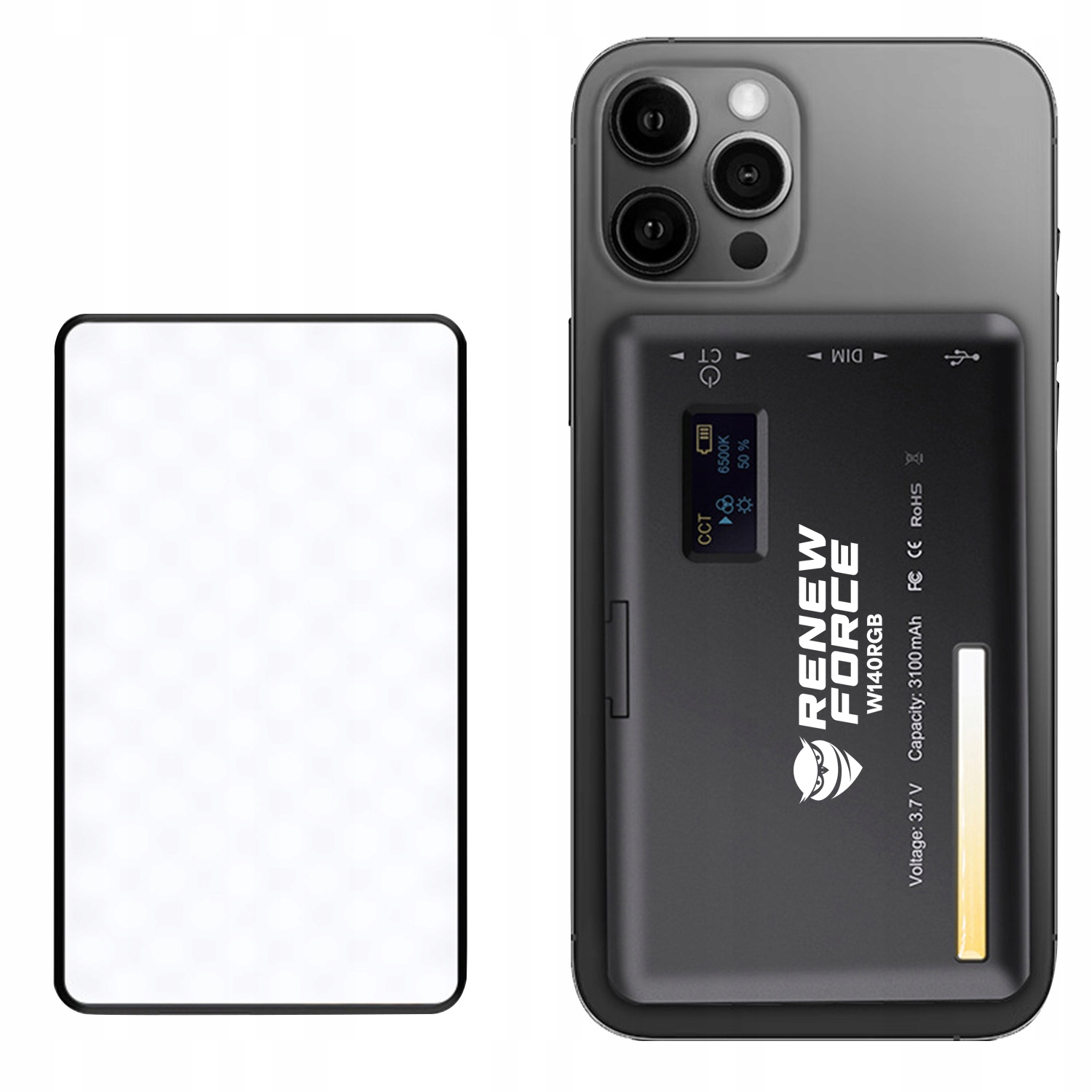 Lampa RGB Diodowa 120 LED do Kamery Telefonu Aparatu Youtube TikTok Moc żarówki/świetlówki 8 W