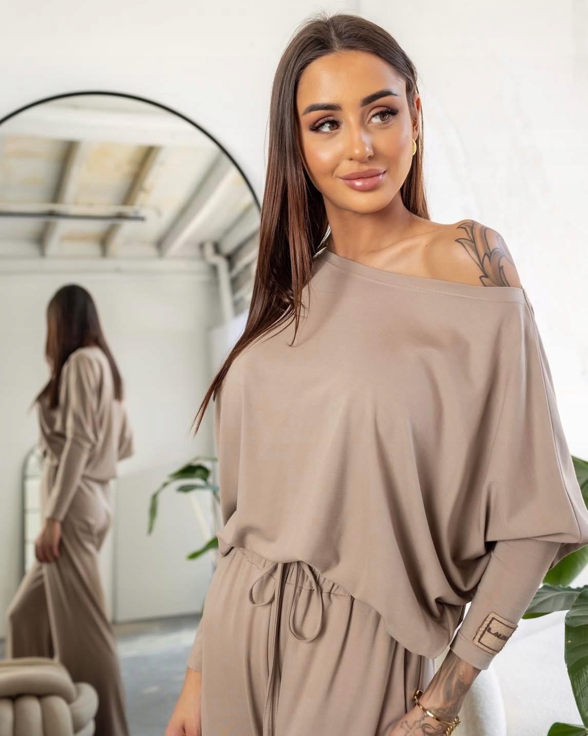 Béžová blůza Viskóza/Nylon 1002 Lalous vel. M