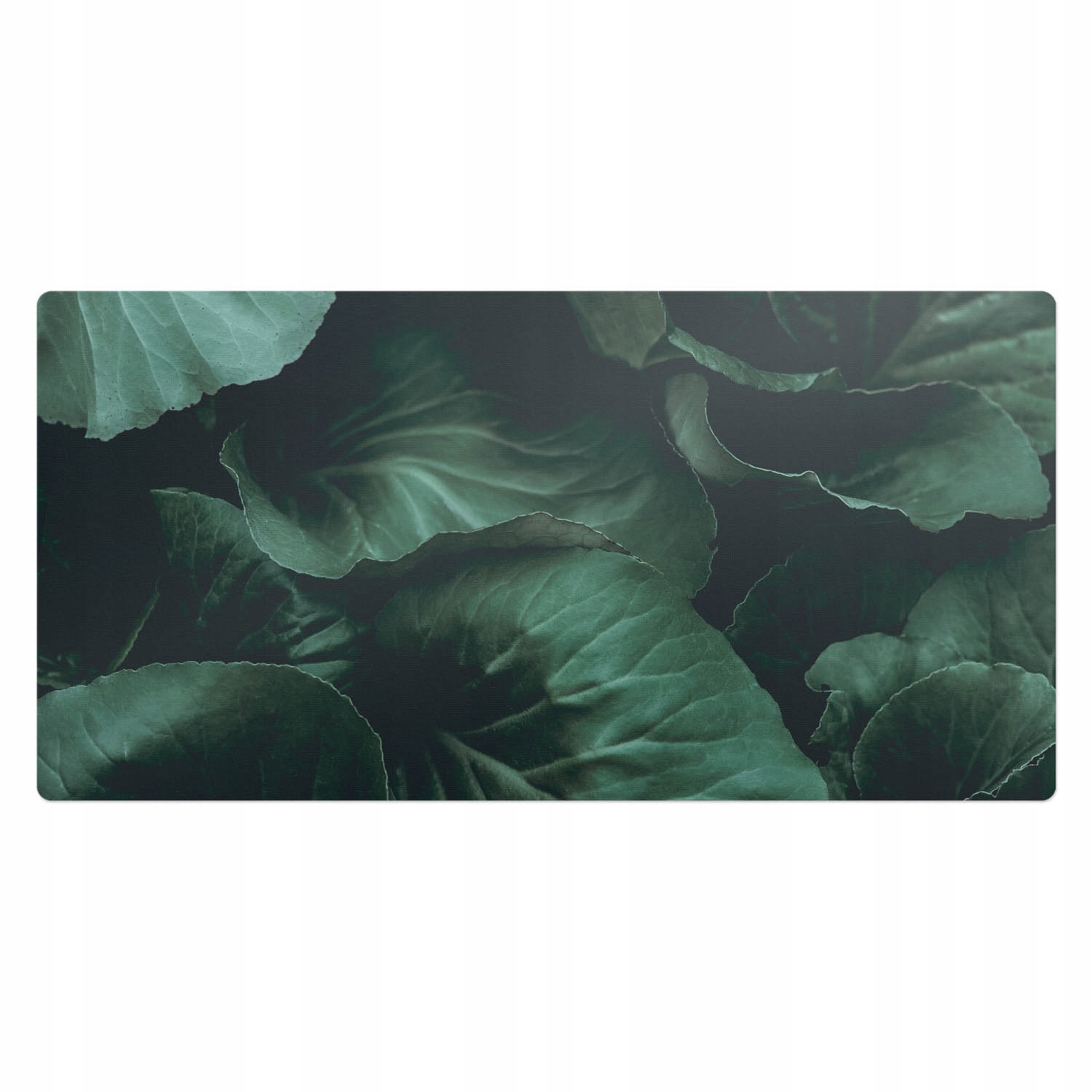 Protiskluzová ochranná podložka na psací stůl s grafikou Listnatý akcent 100 x 50 cm