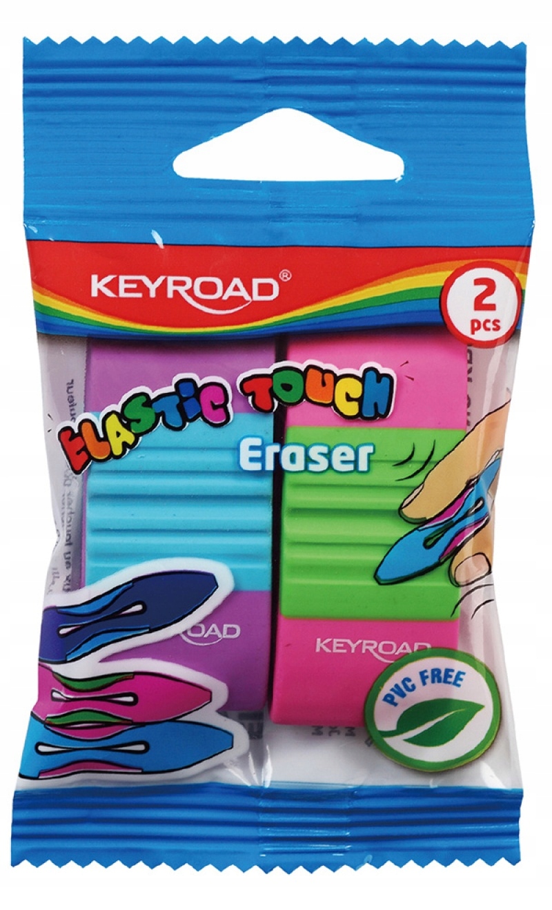 

Gumka uniwersalna Elastic Touch 2szt mix kolorów