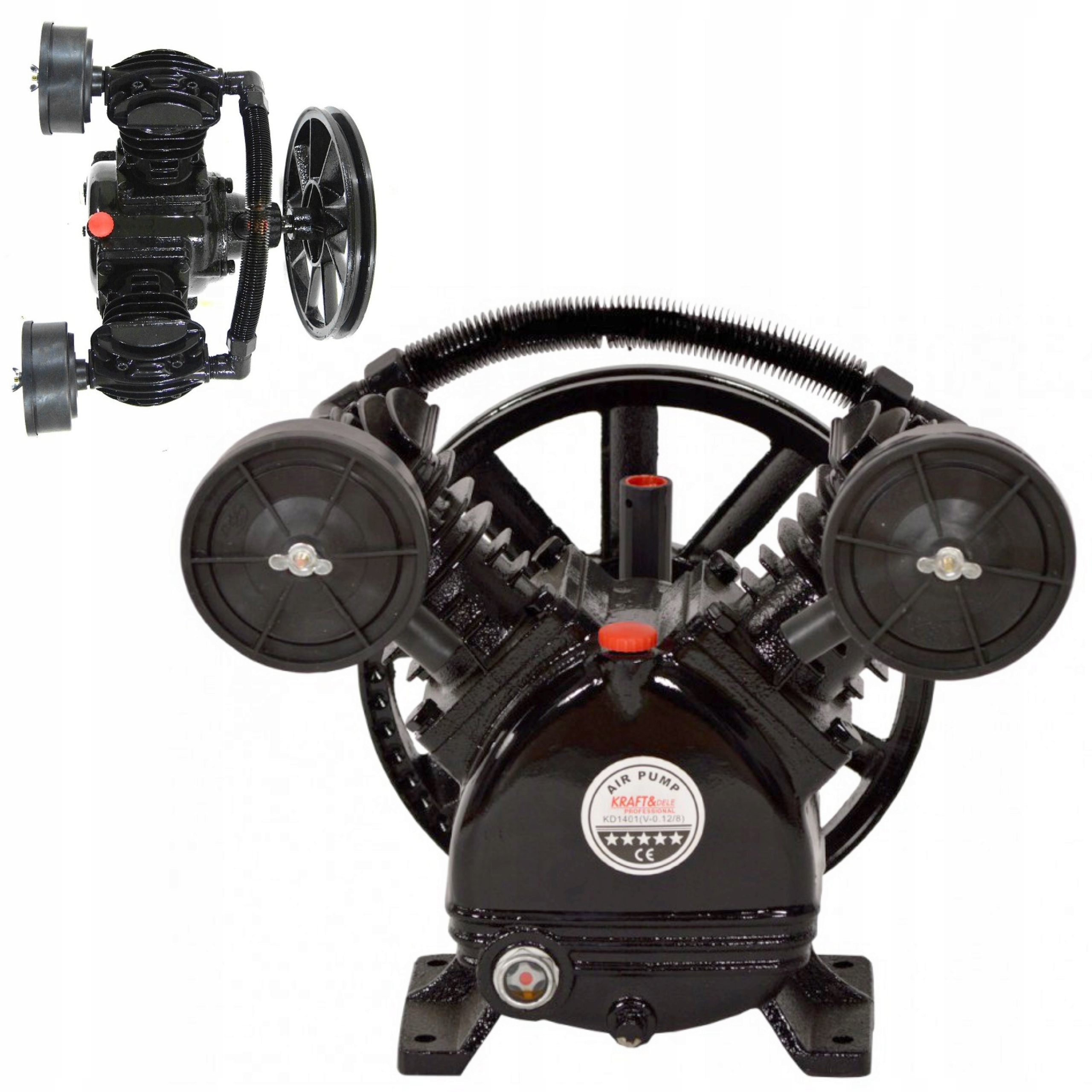 Kraft&dele Kompresor Vzduchu 1,5KW 2-PIESTOVÝ 8BAR Olejový Kompresor KD1401