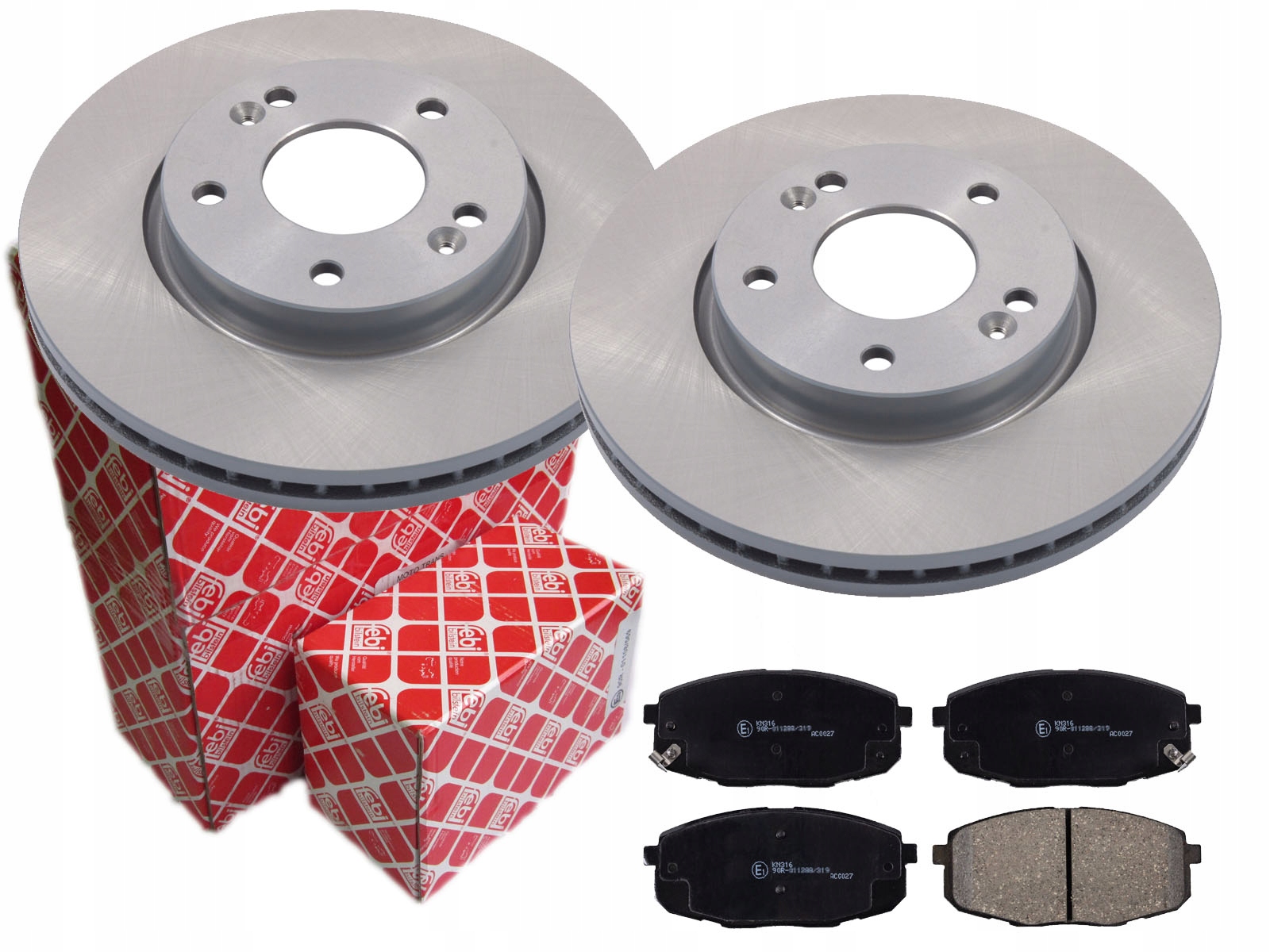 ДИСКИ КОЛОДКИ FEBI ПЕРЕДНІ HYUNDAI І 30 KIA CEED