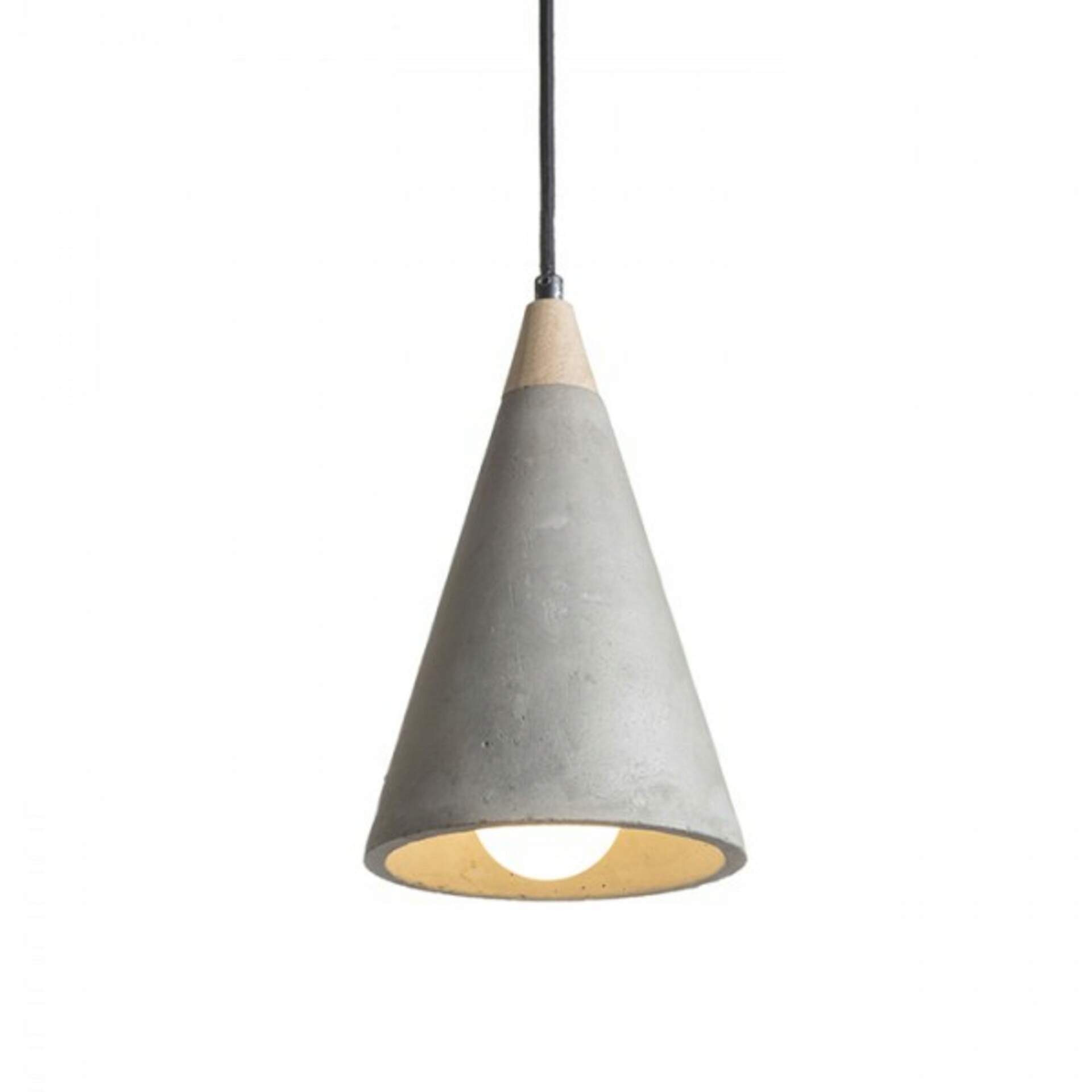 Závěsné svítidlo Rendl Heidi beton/dřevo E27, 28W, průměr 15 cm