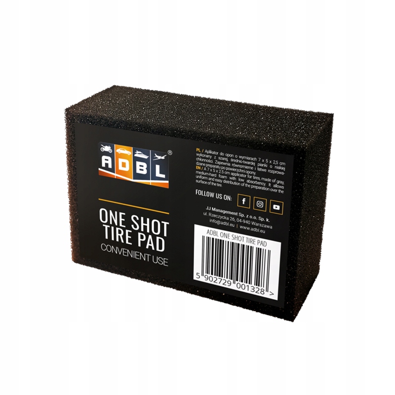 ADBL ONE SHOT TIRE PAD PIANKOWY APLIKATOR DO DRESSINGU DO OPON Kod producenta ADB000040