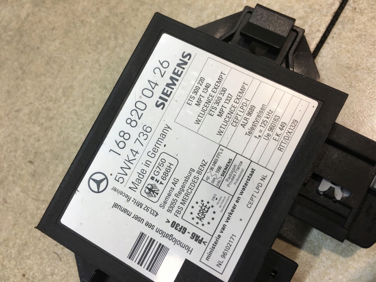 module IMMOBILIZERA MERCEDES W168 1.7 CDI 1688200426