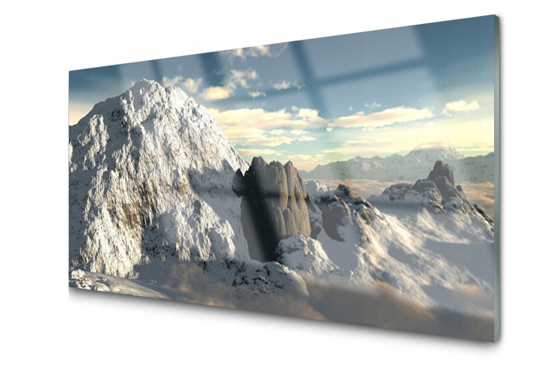 

Panel szklany Płytka Góry Płytka 140x70 + Klej