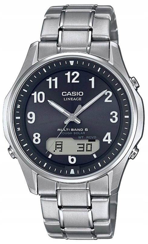 Titanové Pánské Hodinky Casio LCW-M100TSE-1A2ER Řízené Rádiem, Solární