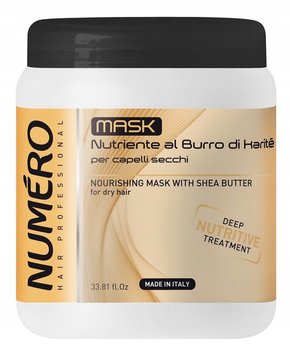 Numero Nourishing Mask With Shea Butter maska s bambuckým máslem 1000 ml