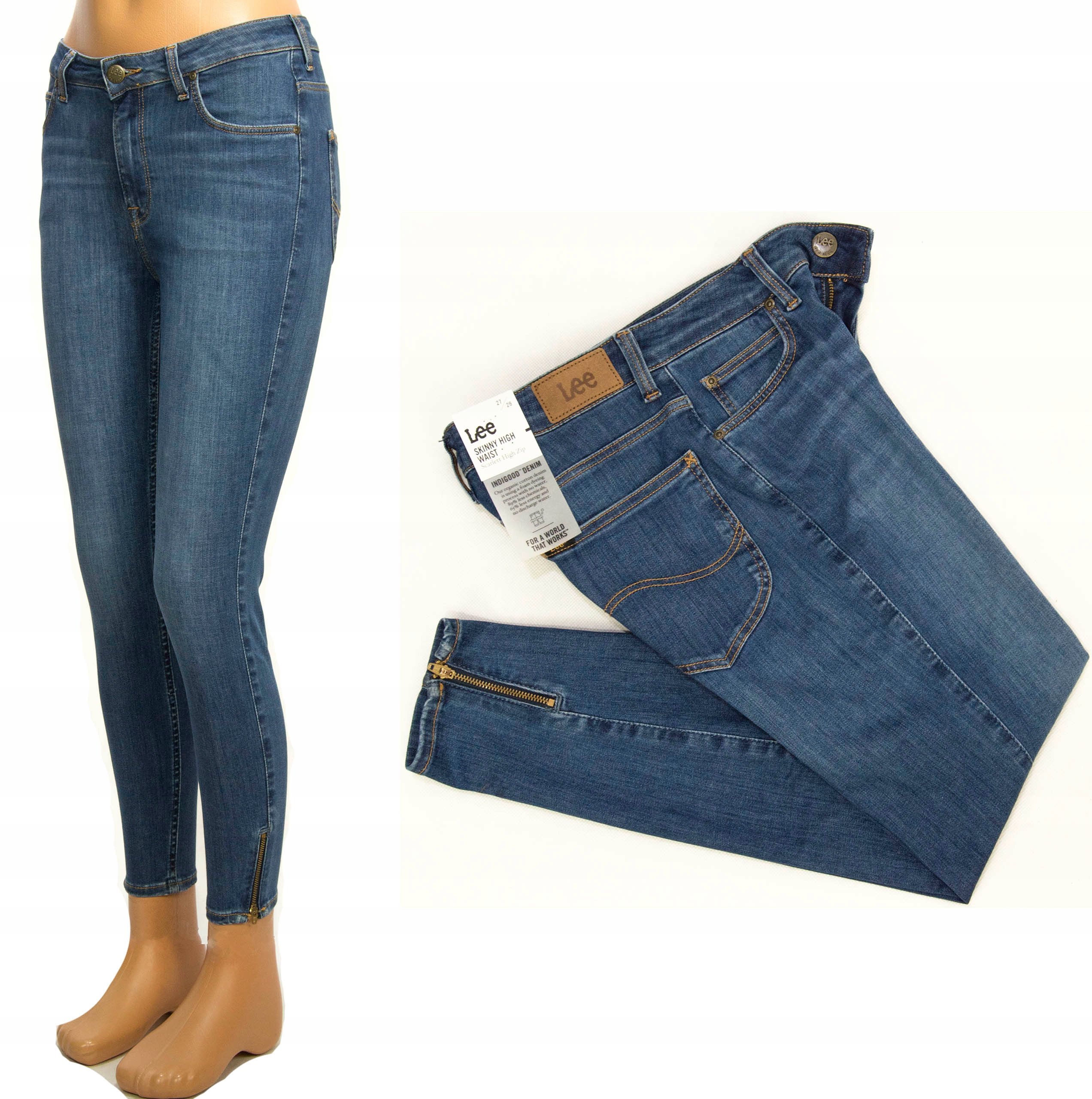 

Lee Scarlett High Mid Foster spodnie jeans W28 L29