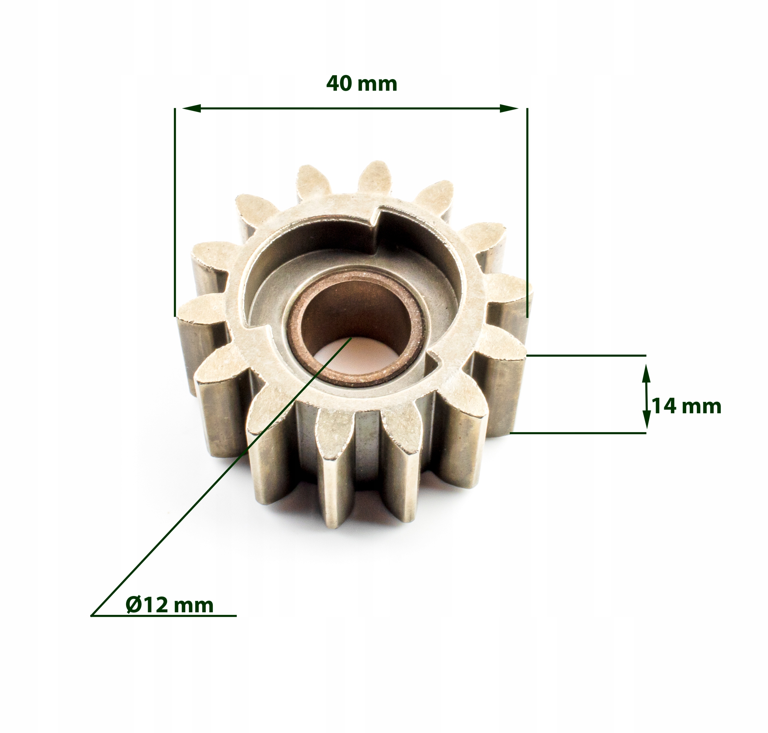 ZESTAW ZĘBATEK NAPĘDU (L+P 14 zębów 2 kliny+2 segera) KOSIAREK NAC HORTMASZ Rodzaj inny