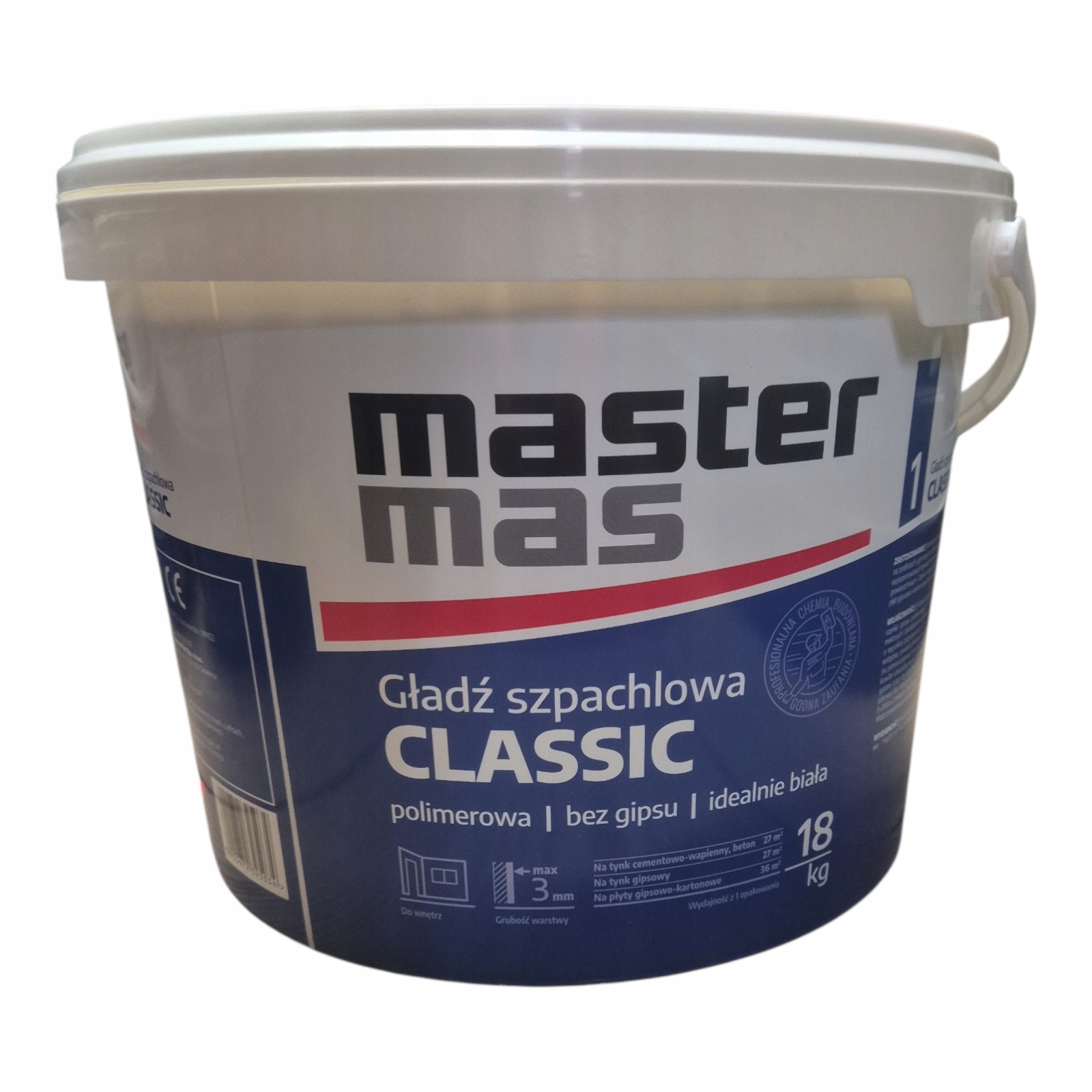 Master Hotová Stěrková Hmota Bílá 18 Kg