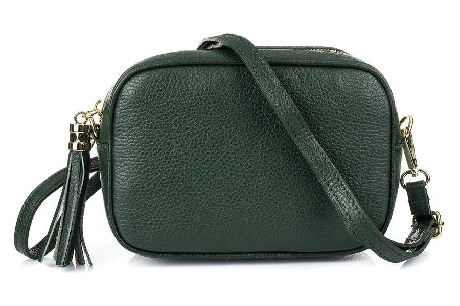 

Pudełkowa Listonoszka Vera Pelle ciemno- zielona